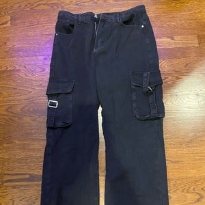 SHEIN L Black Cargo Pants